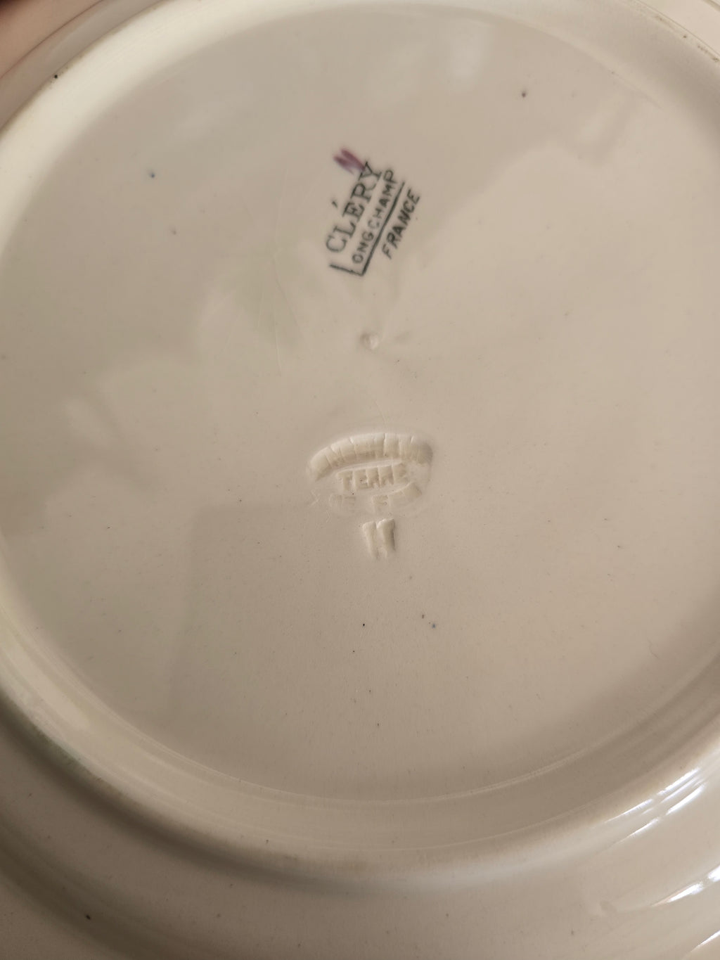 Service de vaisselle en porcelaine Longchamp terre de fer