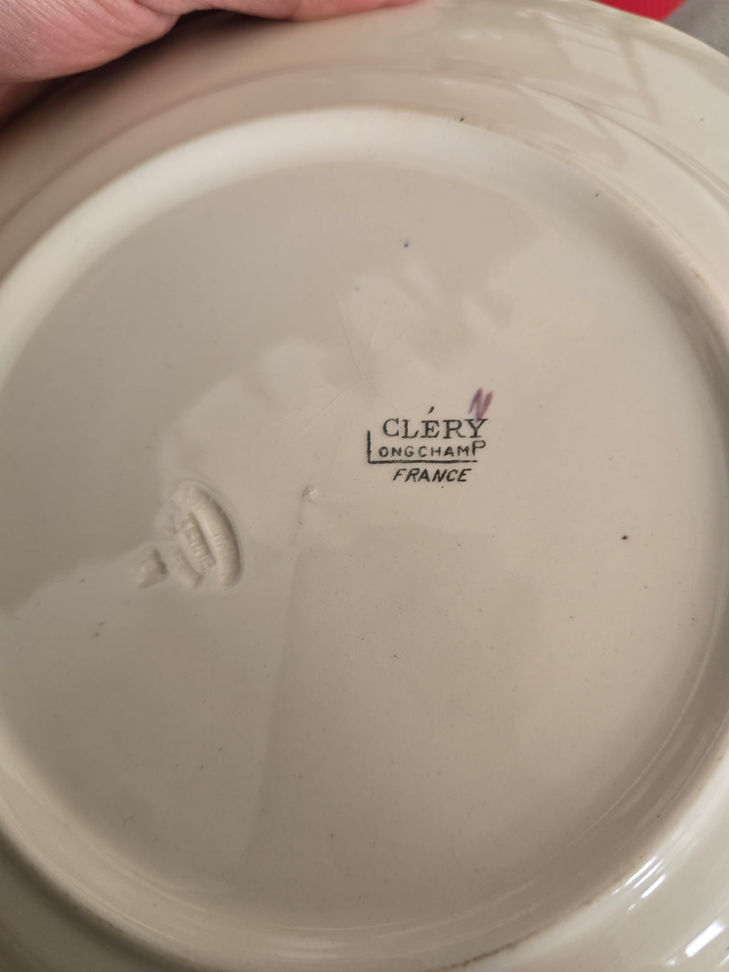 Service de vaisselle en porcelaine Longchamp terre de fer