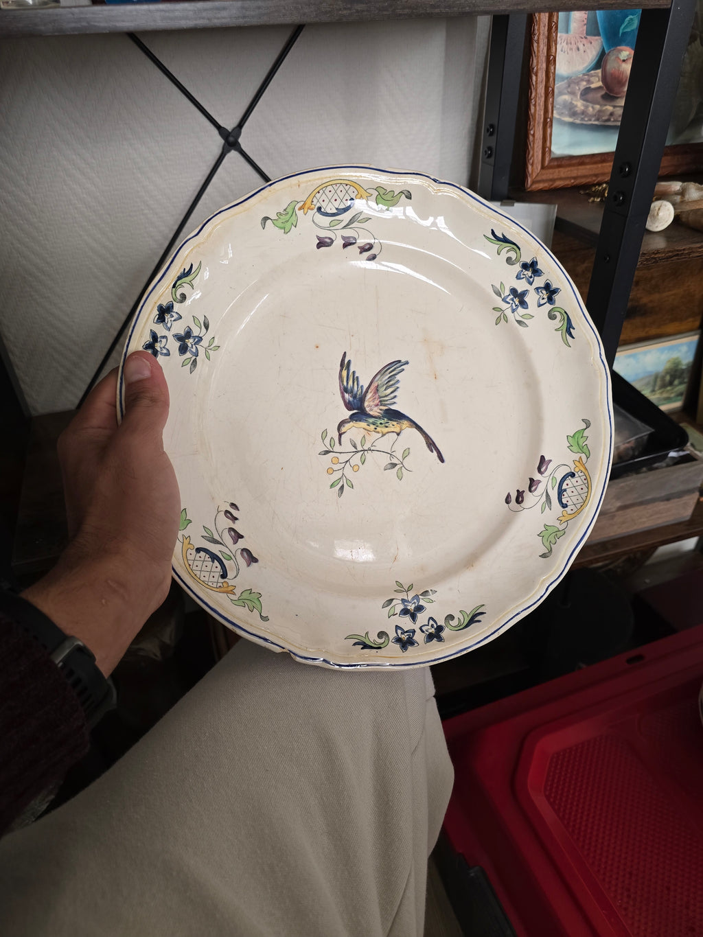 Service de vaisselle en porcelaine Longchamp terre de fer