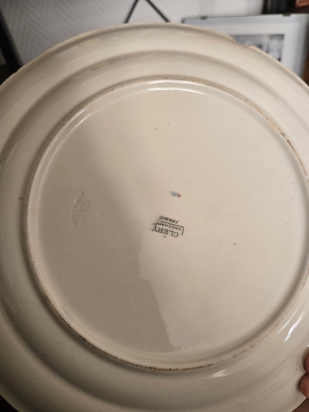 Service de vaisselle en porcelaine Longchamp terre de fer
