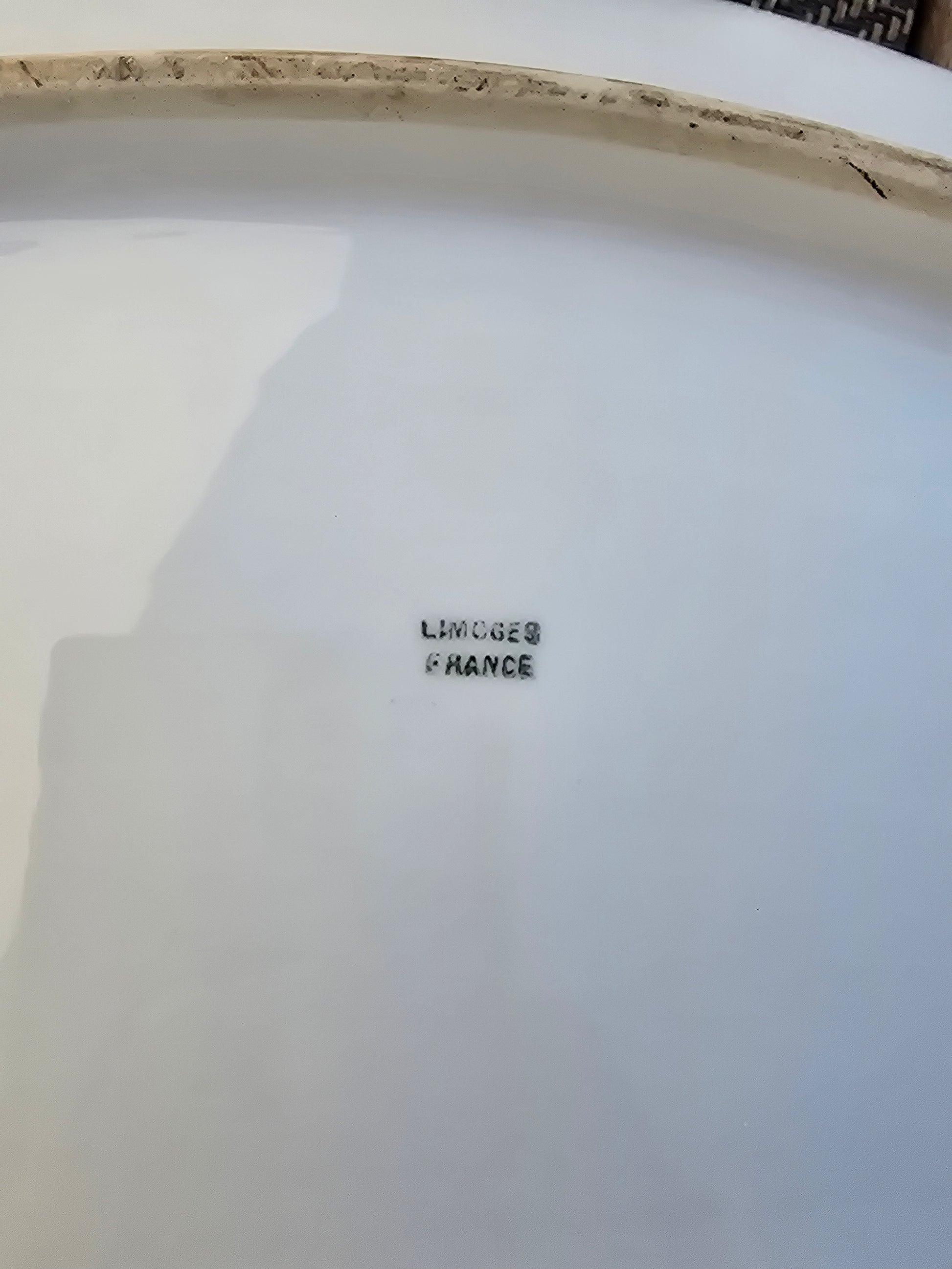Grand plat creux en porcelaine