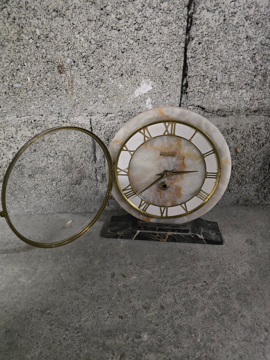 Pendule Bayard Marbre & Laiton