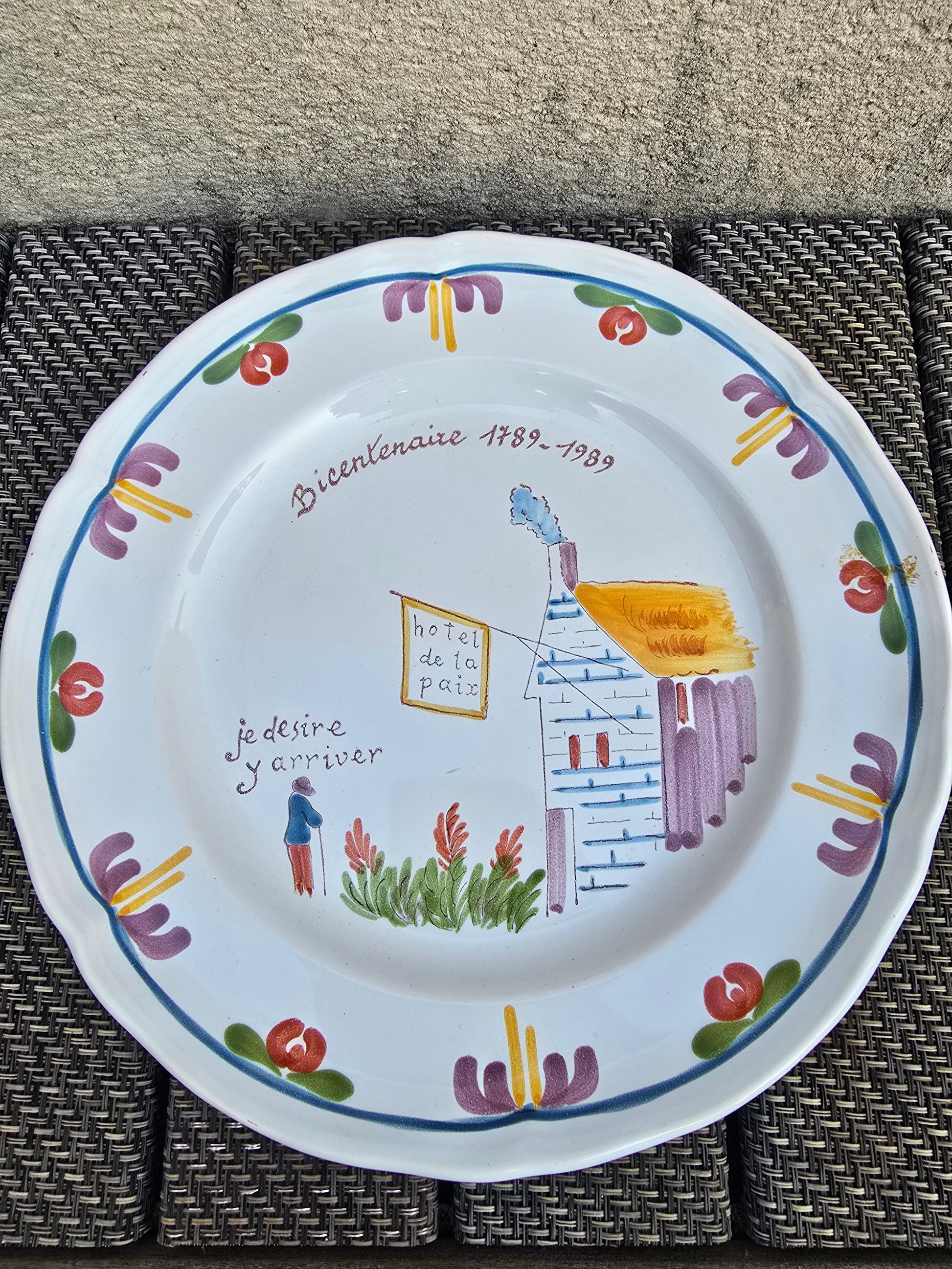 Assiette Bicentenaire 1789-1989