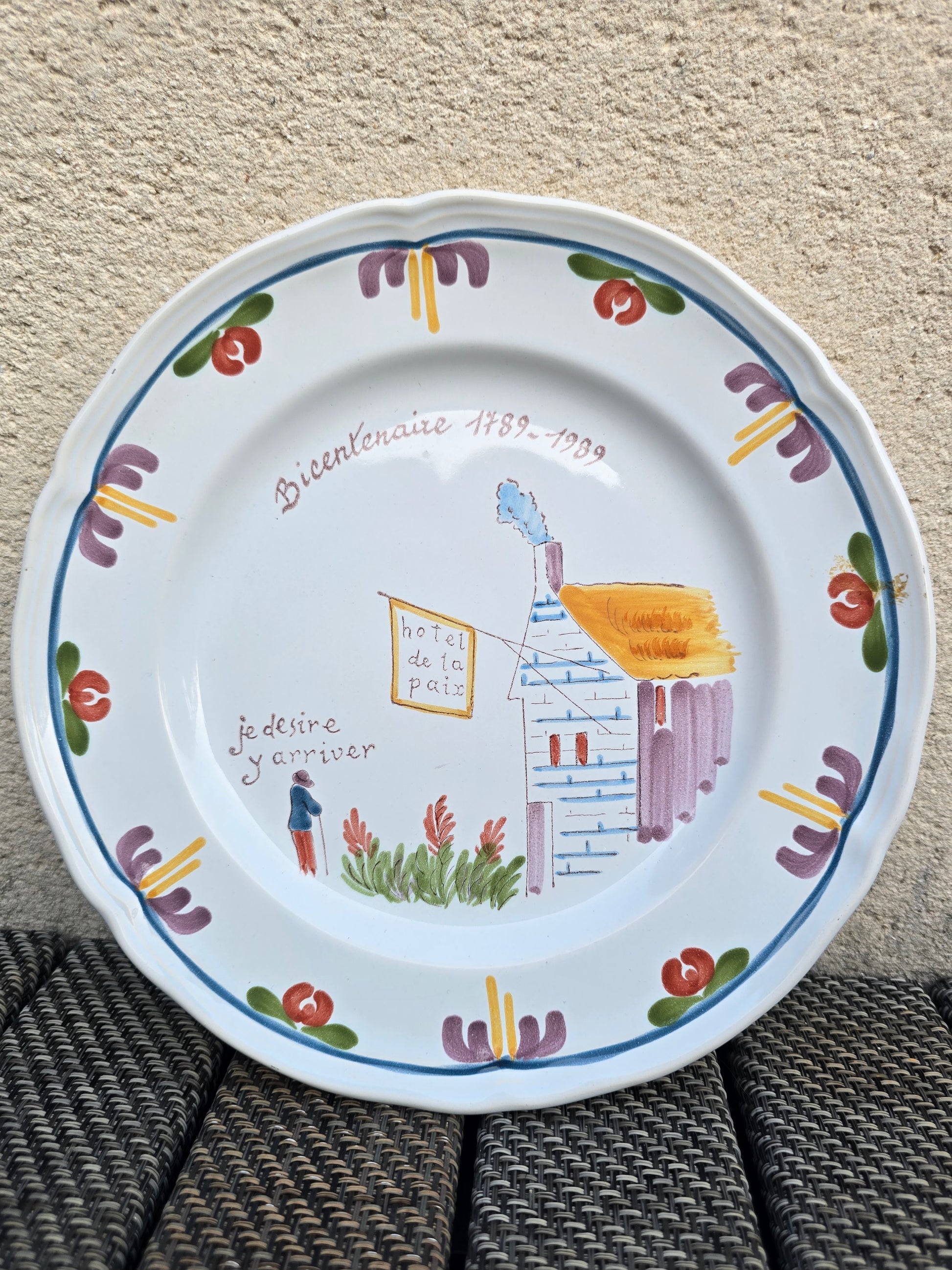Assiette Bicentenaire 1789-1989