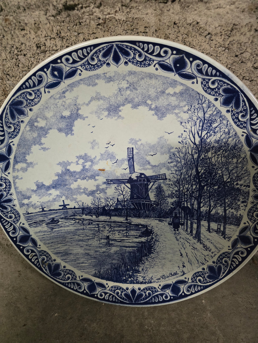 Grande Assiette Delfts Blauw