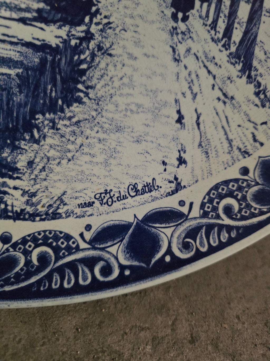 Grande Assiette Delfts Blauw